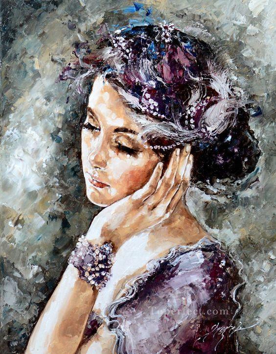 Pretty Woman 04 Impressionist Oil Paintings